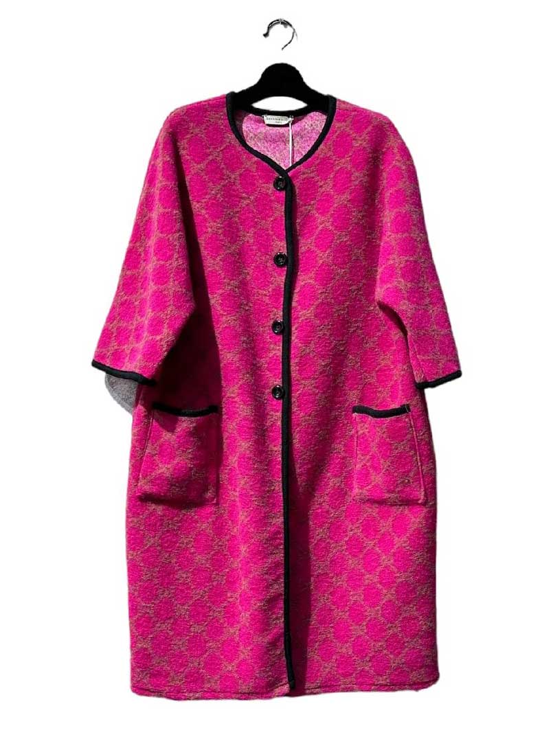 Arianna - Mønstret plus size frakke